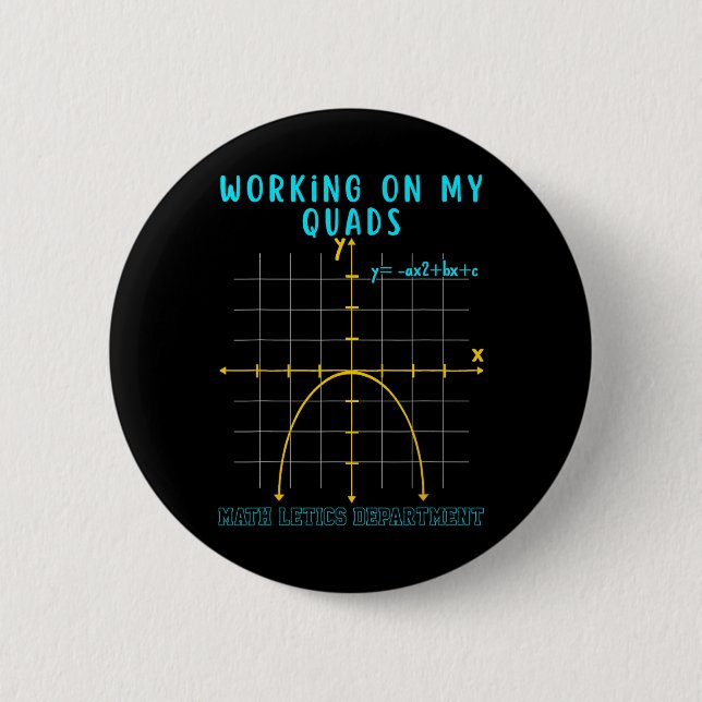 Bóton Redondo 5.08cm Matemática Trabalhando Meus Quadríceps Álgebra Álg (Frente)
