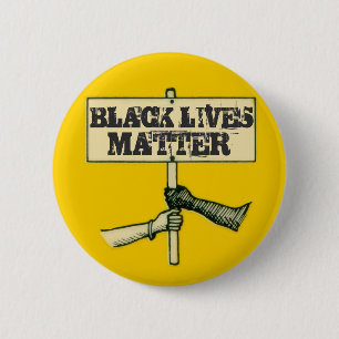 BÓTON REDONDO 5.08CM  MATÉRIA DE VIDAS NEGRAS