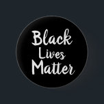 Bóton Redondo 5.08cm Matéria preta das vidas um Pin de 3 polegadas<br><div class="desc">Este é um pino preto redondo da matéria de três vidas da polegada!</div>