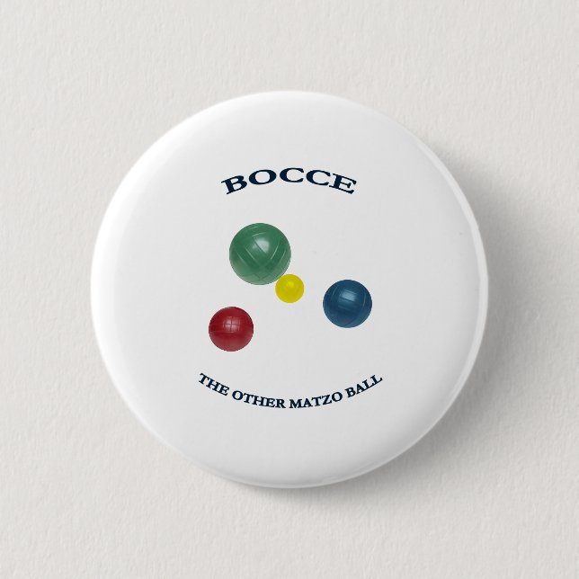 Bóton Redondo 5.08cm Matzo Bocce Ball (Frente)