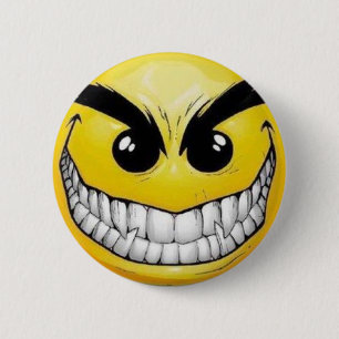 Bóton Redondo 5.08cm mau-smiley-cara
