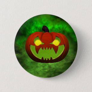 Bóton Redondo 5.08cm Mau Spooky HalloweenPumpkin