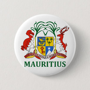 Bóton Redondo 5.08cm Maurícia - emblema/bandeira/brasão/símbolo