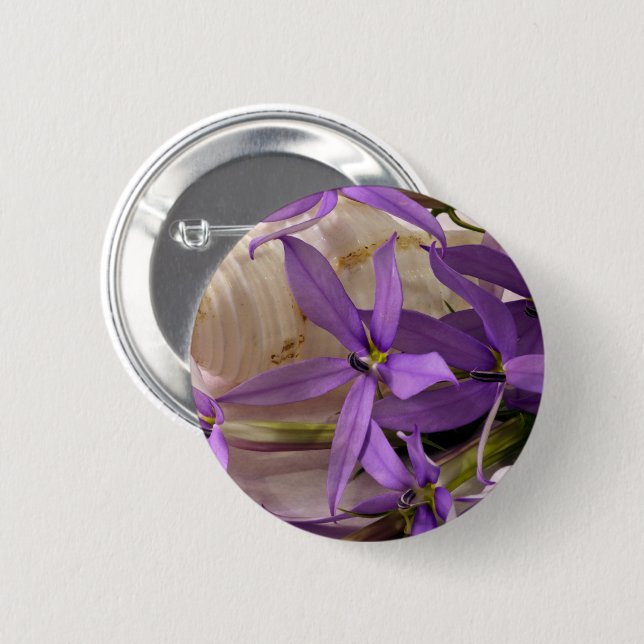 Bóton Redondo 5.08cm Mauve Starshine Laurentia (Frente & Verso)