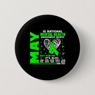 Bóton Redondo 5.08cm May is National Mental Health Awarness Mont Posi