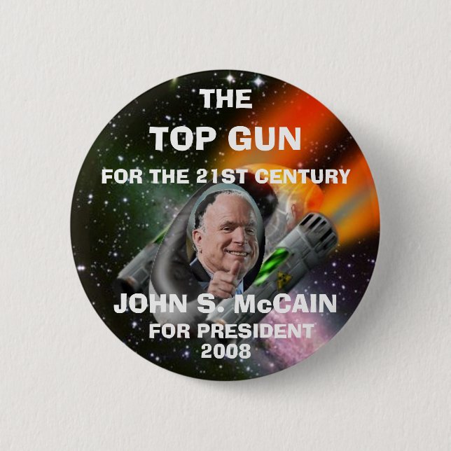 BÓTON REDONDO 5.08CM MCCAIN DE TOP GUN (Frente)