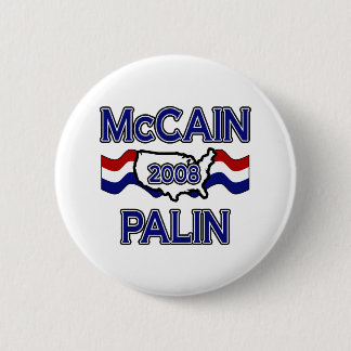 Bóton Redondo 5.08cm McCain Palin 2008