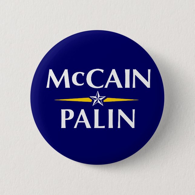 BÓTON REDONDO 5.08CM MCCAIN PALIN 2008 (Frente)