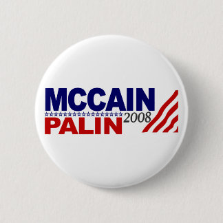 Bóton Redondo 5.08cm McCain Palin 2008