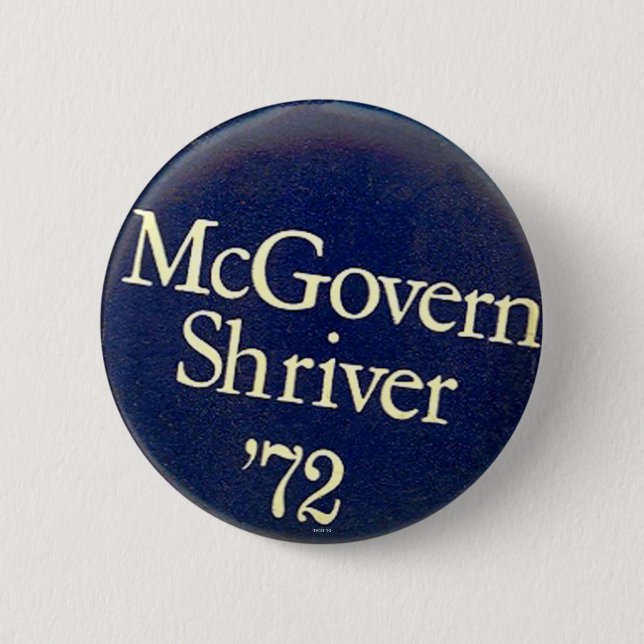 Bóton Redondo 5.08cm McGovern-Shriver - botão (Frente)