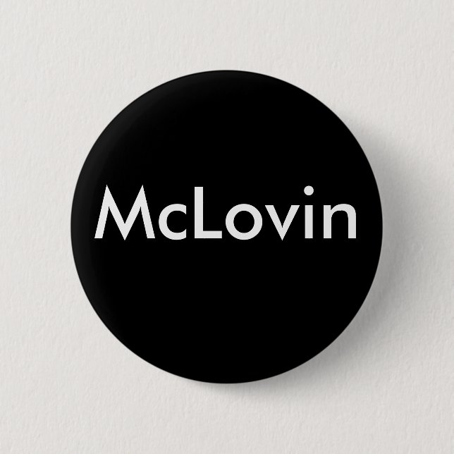 Bóton Redondo 5.08cm McLovin (Frente)