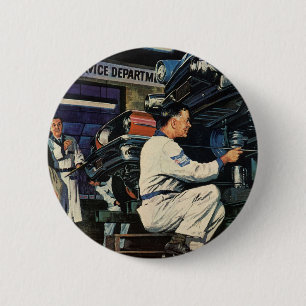 Bóton Redondo 5.08cm Mecânico Automático da Vintage Business, Serviç