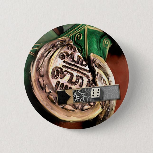 Bóton Redondo 5.08cm Medaillion bem colocado (Frente)