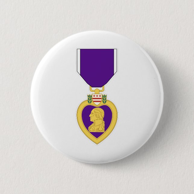 Bóton Redondo 5.08cm Medalha de Purple Heart (Frente)