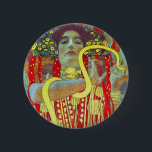 Bóton Redondo 5.08cm Medicina II de Gustavo Klimt<br><div class="desc">Medicina pintada por Gustavo Klimt (1862-1918).</div>