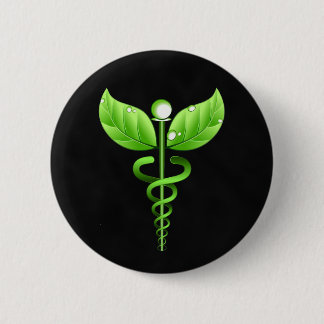 Bóton Redondo 5.08cm Medicina para Alternativos de Caduco Verde Escuro