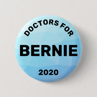 Bóton Redondo 5.08cm Médicos para Bernie Sanders 2020