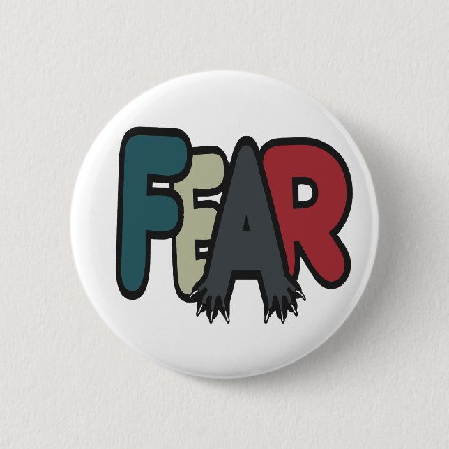 Bóton Redondo 5.08cm Medo (Frente)