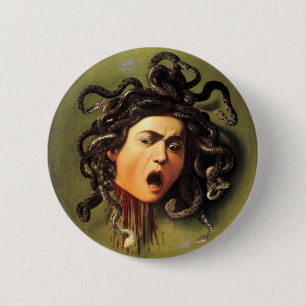 Bóton Redondo 5.08cm Medusa, Caravaggio