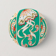 Medusa de Nouveau da arte ouro de turquesa do