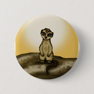 Bóton Redondo 5.08cm Meerkat bonito