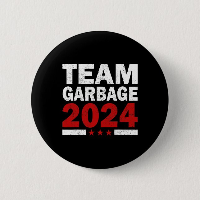 Bóton Redondo 5.08cm Mega Garbage Proud Trump Supporter (Frente)