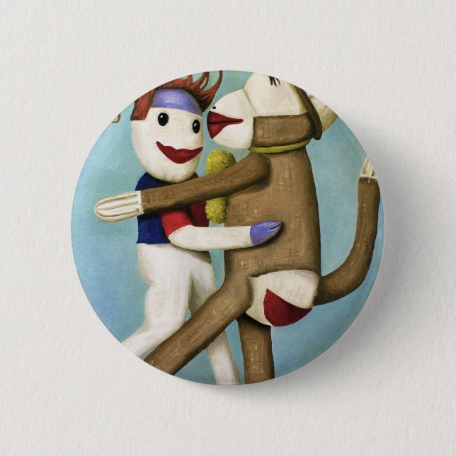 Bóton Redondo 5.08cm Meias sujas que dançam o tango (Frente)