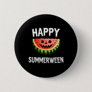 Bóton Redondo 5.08cm Melancia Jack O Lanterna Verão Halloween Happy S