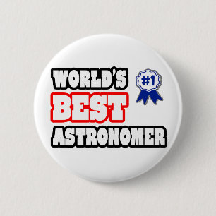 Bóton Redondo 5.08cm Melhor Astrônomo do Mundo