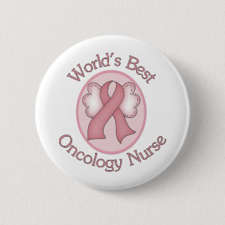Bóton Redondo 5.08cm Melhor Enfermeira de Oncologia do Mundo