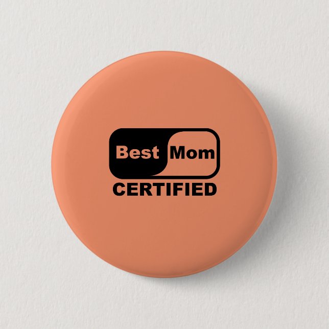 Bóton Redondo 5.08cm melhor mãe certificada (Frente)
