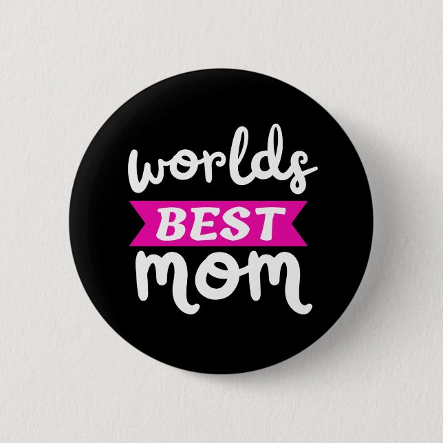 Bóton Redondo 5.08cm melhor mãe do mundo (Frente)