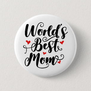 Bóton Redondo 5.08cm Melhor Mãe do Mundo