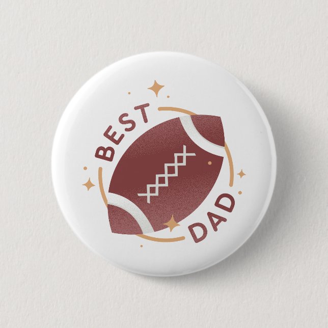 Bóton Redondo 5.08cm Melhor Pai Futebol  (Frente)