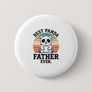 Bóton Redondo 5.08cm Melhor Pai Panda de Todos os Tempos Camisa Vintage
