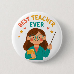 Bóton Redondo 5.08cm Melhor Professor de Todos os Tempos – Apreciação d