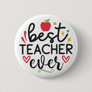 Bóton Redondo 5.08cm Melhor Professora Do Mundo
