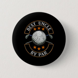 Bóton Redondo 5.08cm Melhor Tio Por Par Golf Lover Dia de os pais Espor