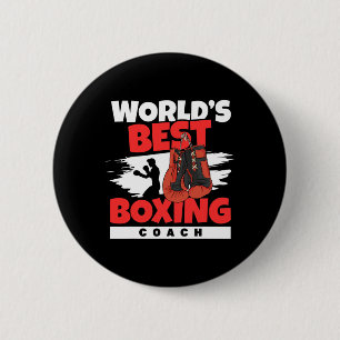 Bóton Redondo 5.08cm Melhor Treinador de Boxe do Mundo Clube de Boxe Ki