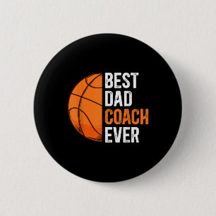 Bóton Redondo 5.08cm Melhor treinador de Pai de jogar basquete de Pai d