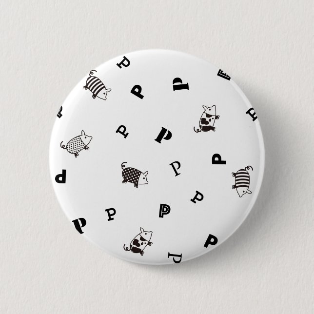 Bóton Redondo 5.08cm Mellow Pig 缶バッジ (Frente)