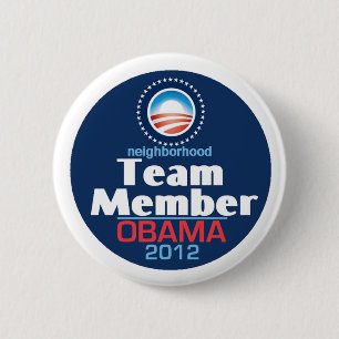 Bóton Redondo 5.08cm Membro da equipa de Obama