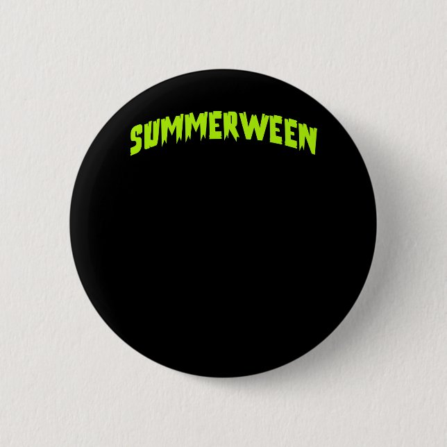 Bóton Redondo 5.08cm Meme do Summerween (Frente)