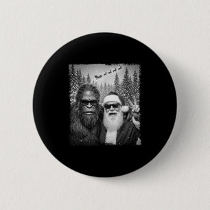 Bóton Redondo 5.08cm Meme engraçado do Sasquatch Selfie legal com o Pap