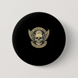 Bóton Redondo 5.08cm Memento Mori Tempus Fugit - Tanque de cotações lat