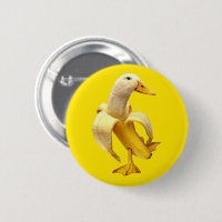 Memória Pin Button Banana Duck