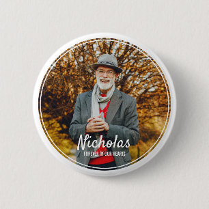 Bóton Redondo 5.08cm Memorial Simples de Fotografias de Quadros Moderno