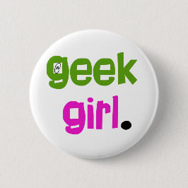 Bóton Redondo 5.08cm Menina do geek