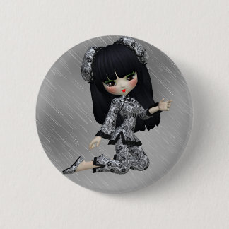 Bóton Redondo 5.08cm Menina japonesa Buttton