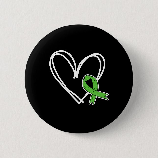 Bóton Redondo 5.08cm Meninas Coração Problemas de Saúde Mental Sensibil (Frente)